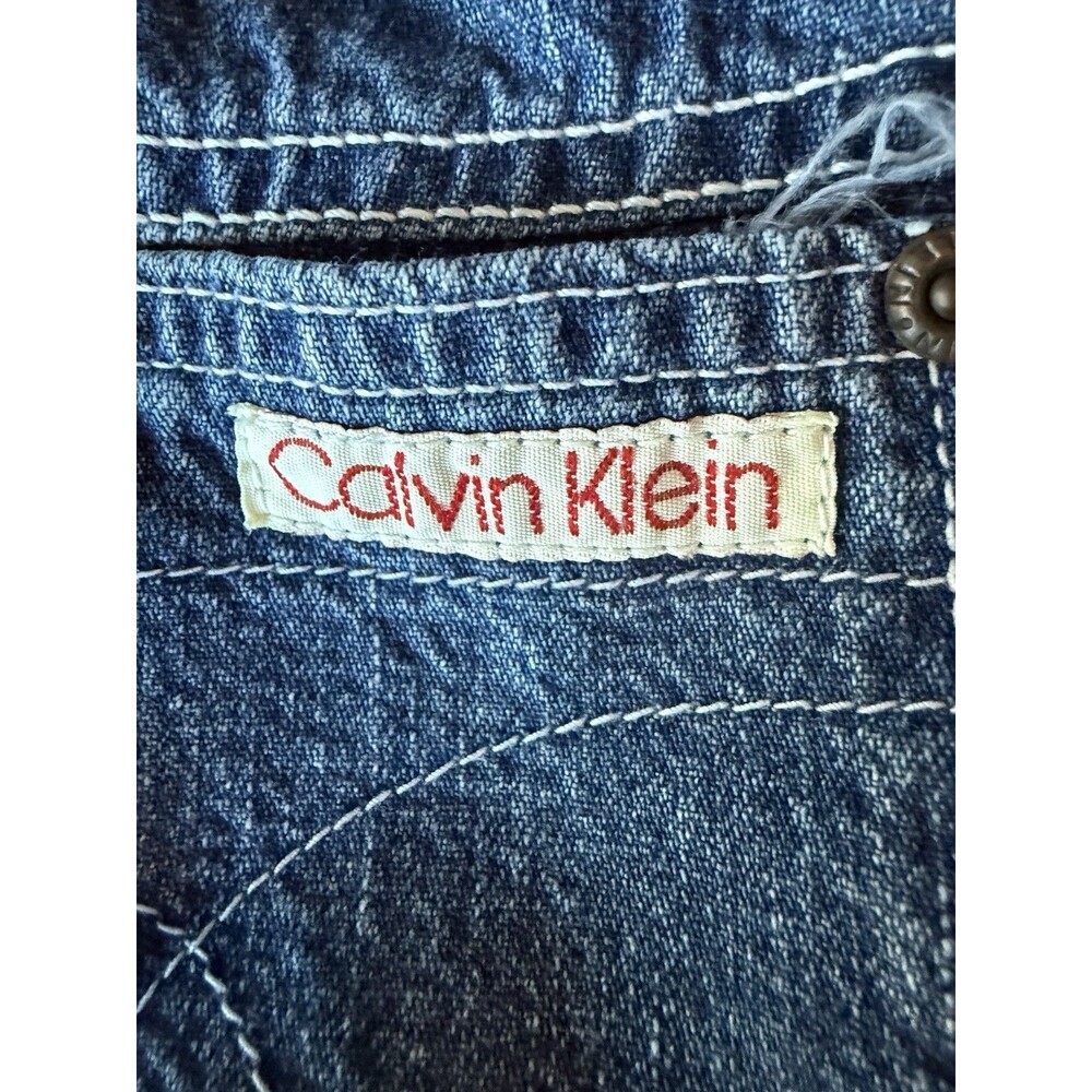 Vintage Calvin Klein Denim Skirt Size 9 Made USA High Waist Pencil - Picture 10 of 10